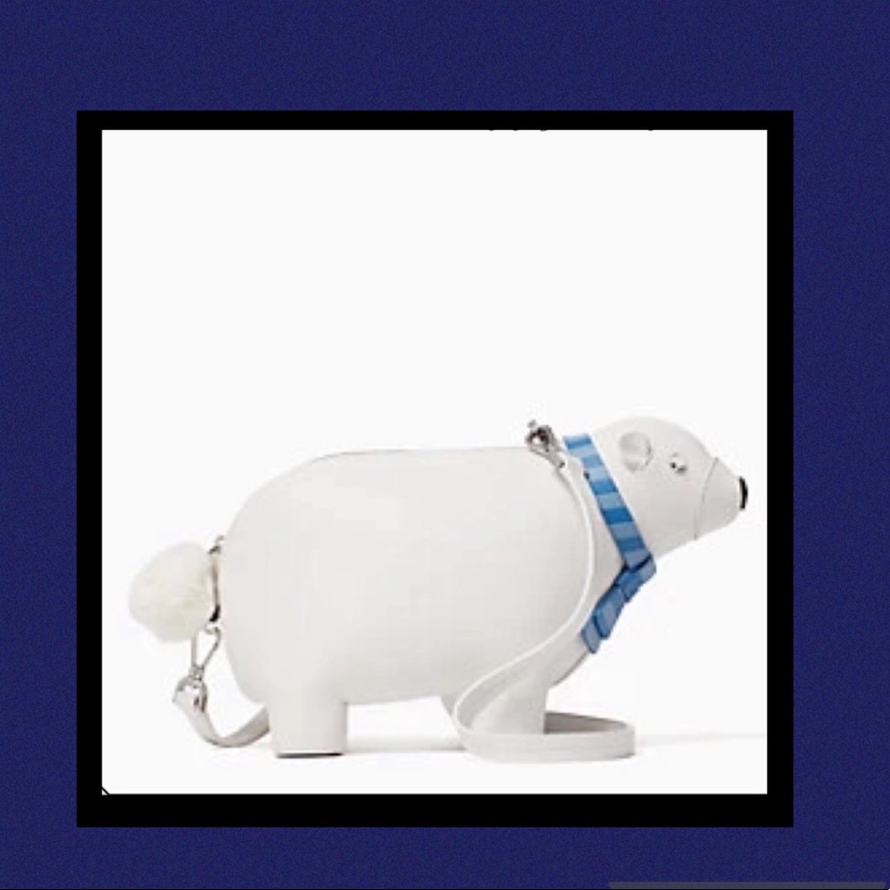 NWT Kate Spade Polar bear white crossbody bag - Picture 11 of 11